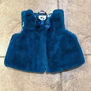 Gymboree Butterfly Garden Faux Fur Vest